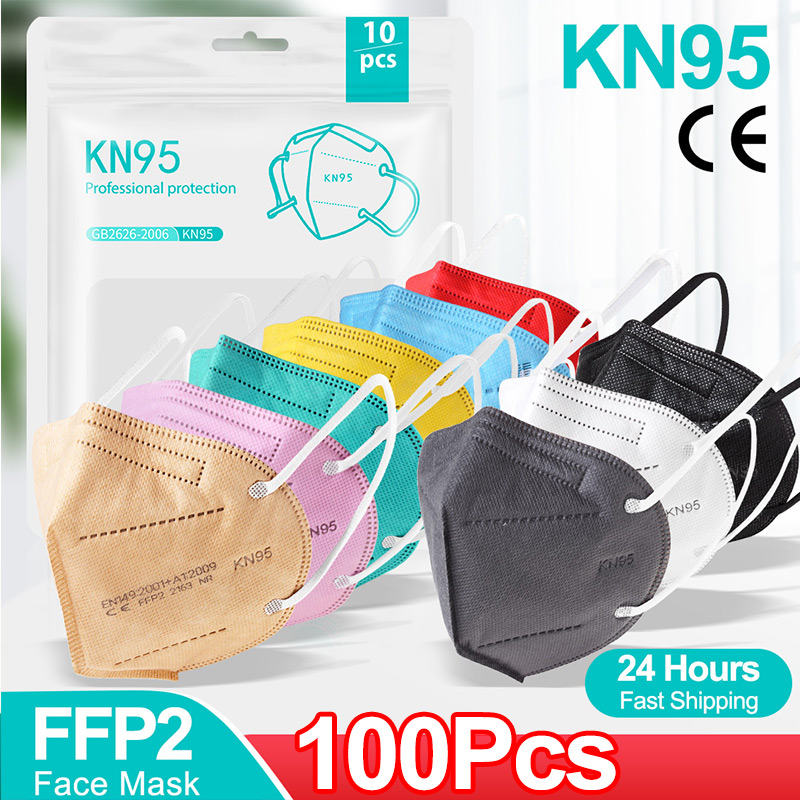 Disposable Surgical Mask - 10-100PCS mascarillas FFP2 Face Mask CE