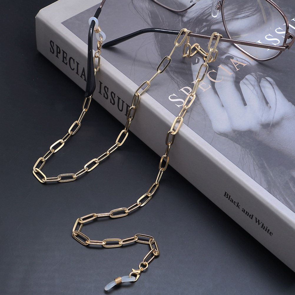 Gold Paperclip Link Glasses Ch - огляд і ціна Mask Chain Holder